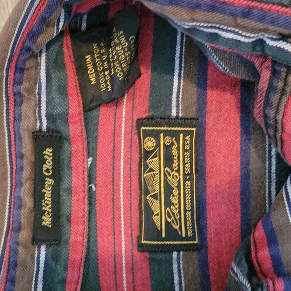 HOST PICK Vintage Eddie Bauer striped flannel button down - Picture 2 of 5